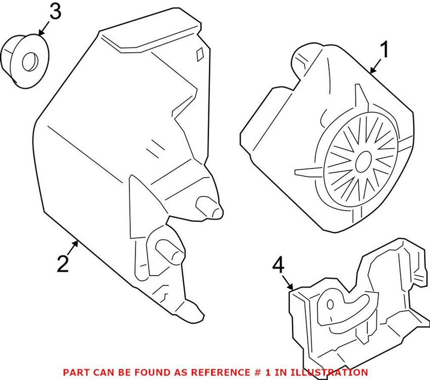 Mercedes Anti-Theft Alarm Siren 2138201101